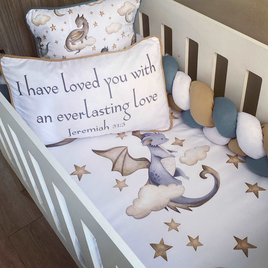 Cot Bedding - Dragon Set