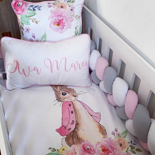 Cot Bedding - Pink Bunny Set 05