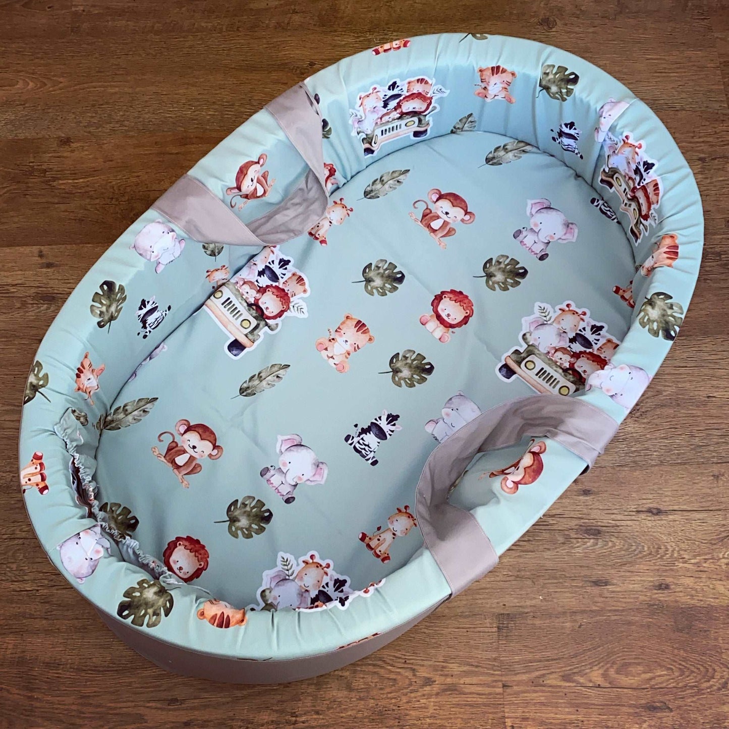 Cot Bedding - Green Safari Set 06