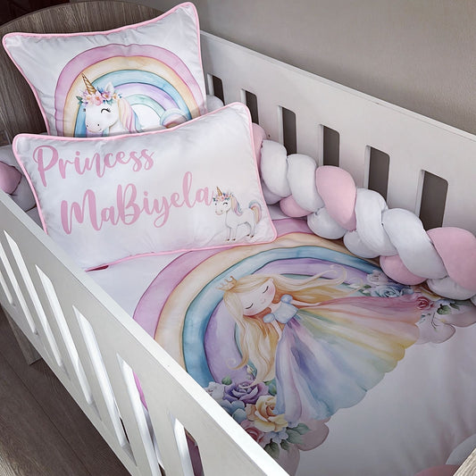 Cot Bedding - Pink Unicorn Set 12