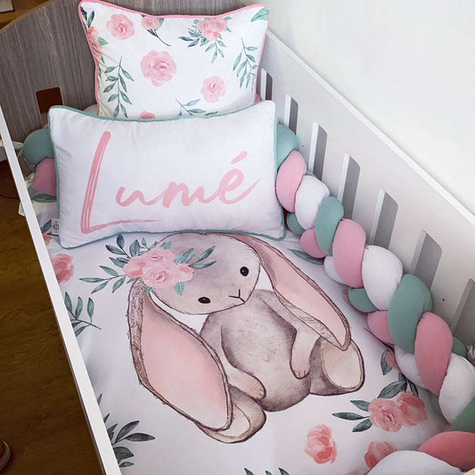 Cot Bedding - Pink Bunny Set 10