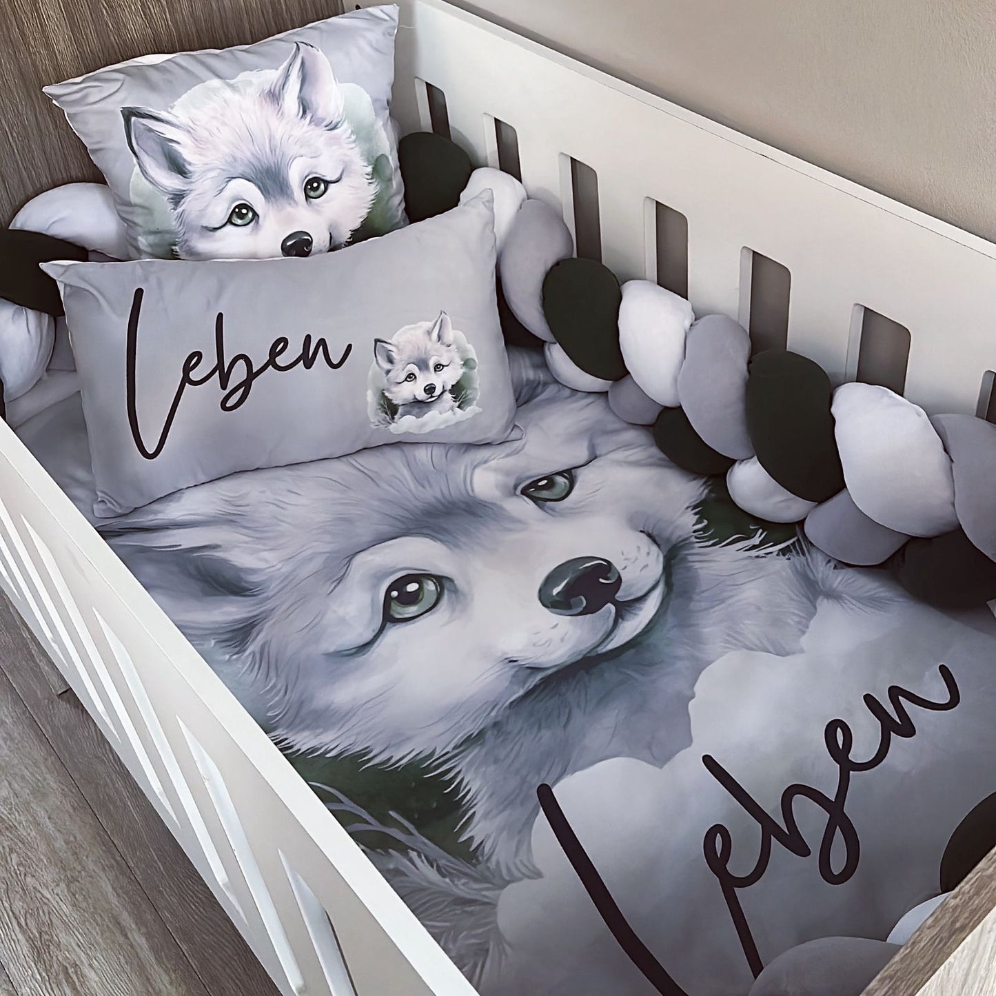Cot Bedding - Wolf Set 04