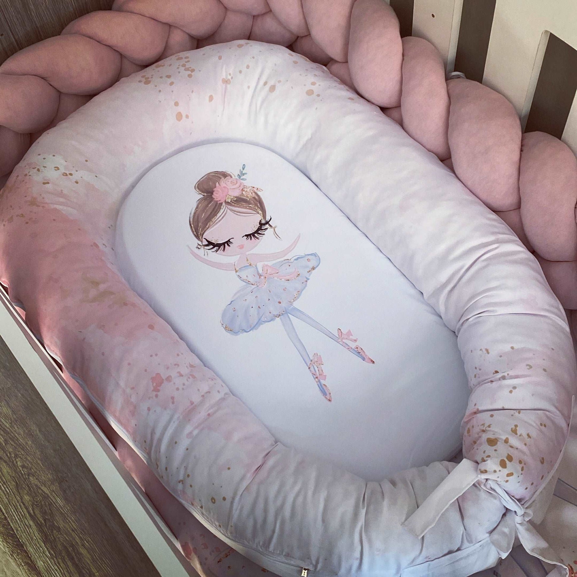 Cot Bedding - Pink Ballerina Set 01