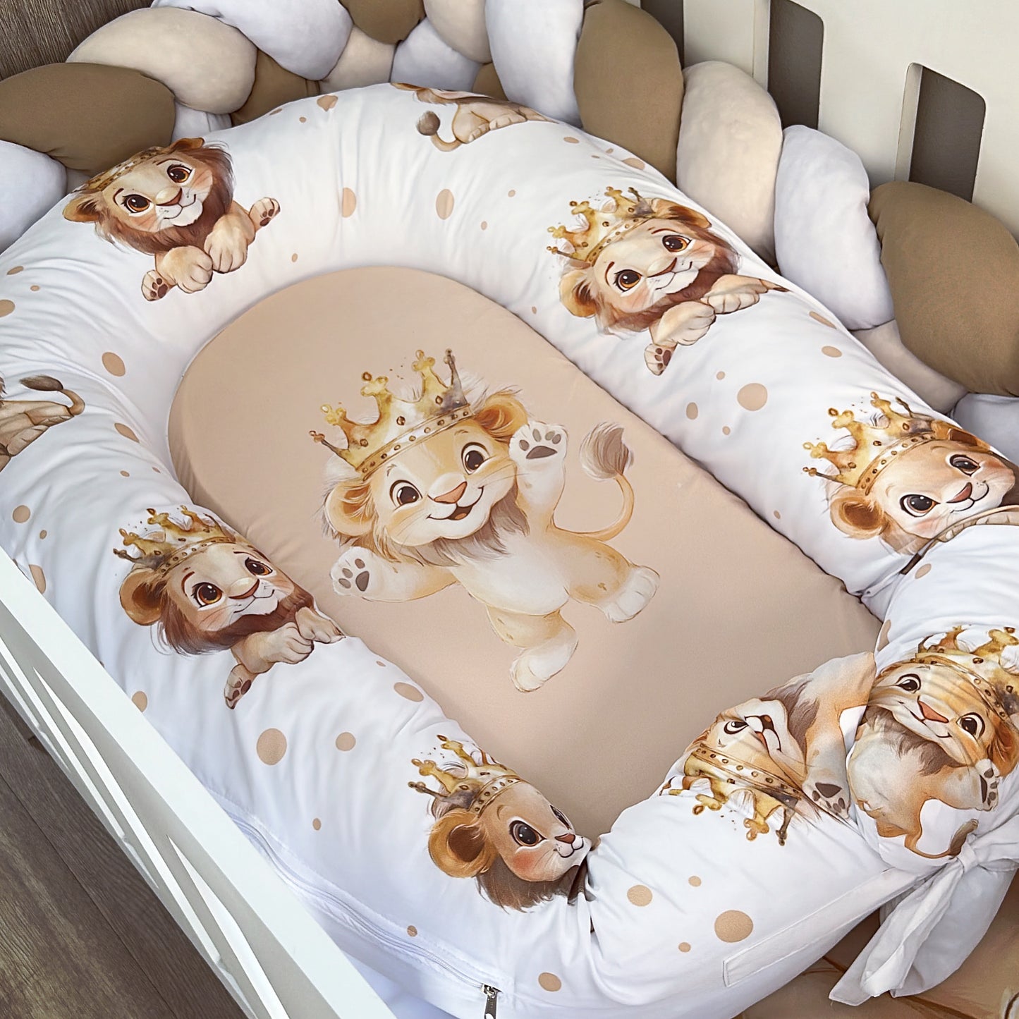 Cot Bedding - Stone Lion Set 01