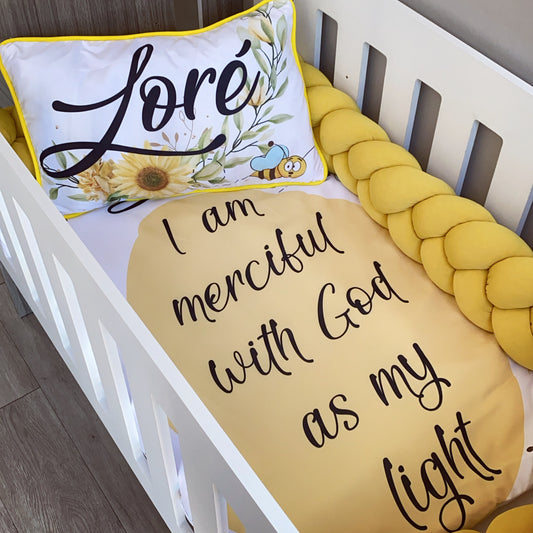 Cot Bedding - Yellow Bee Set 03