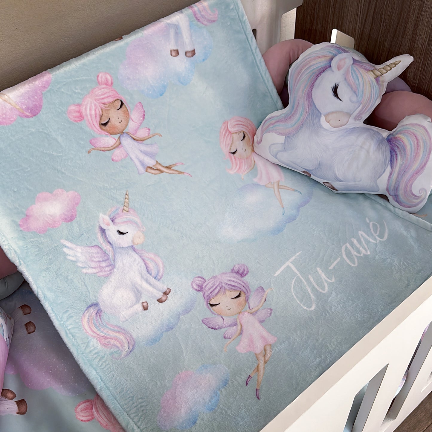 Cot Bedding - Pink Fairy Set 02