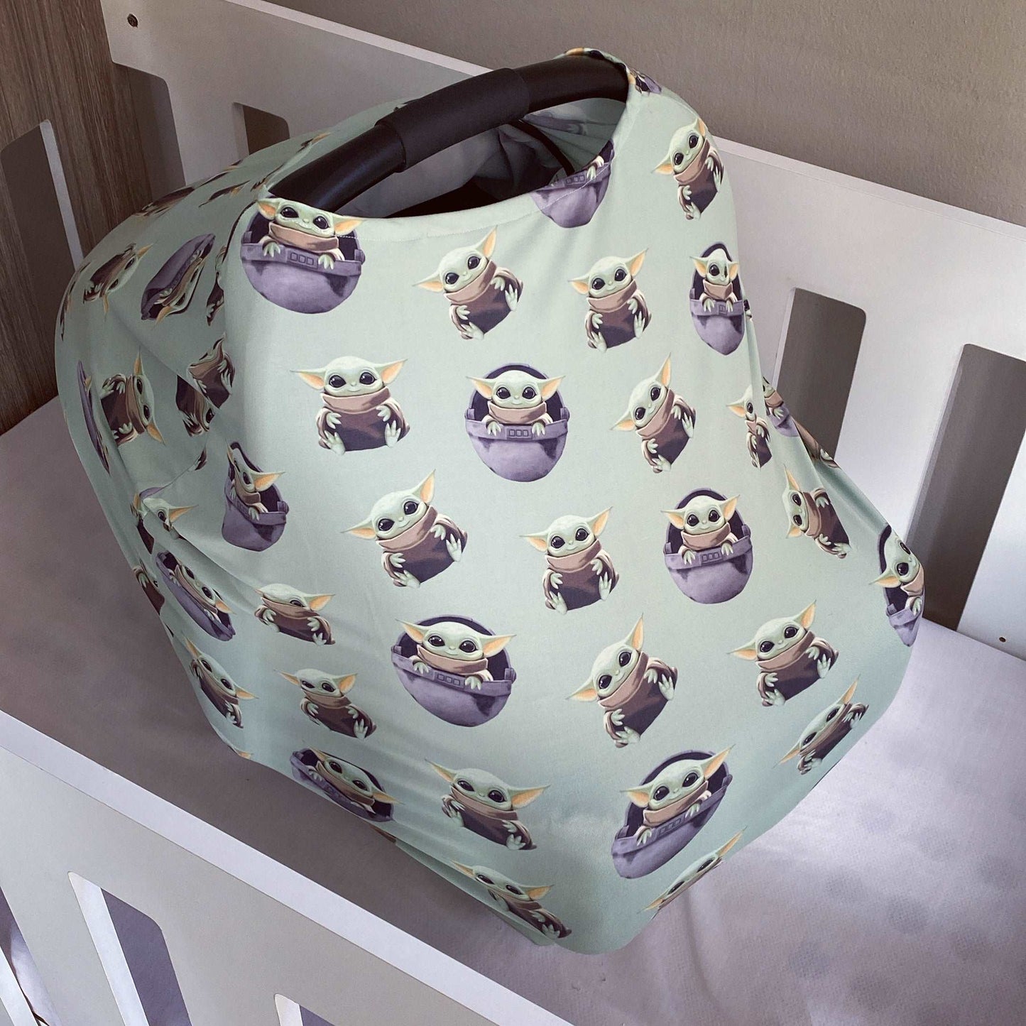 Cot Bedding - Green Yoda Set