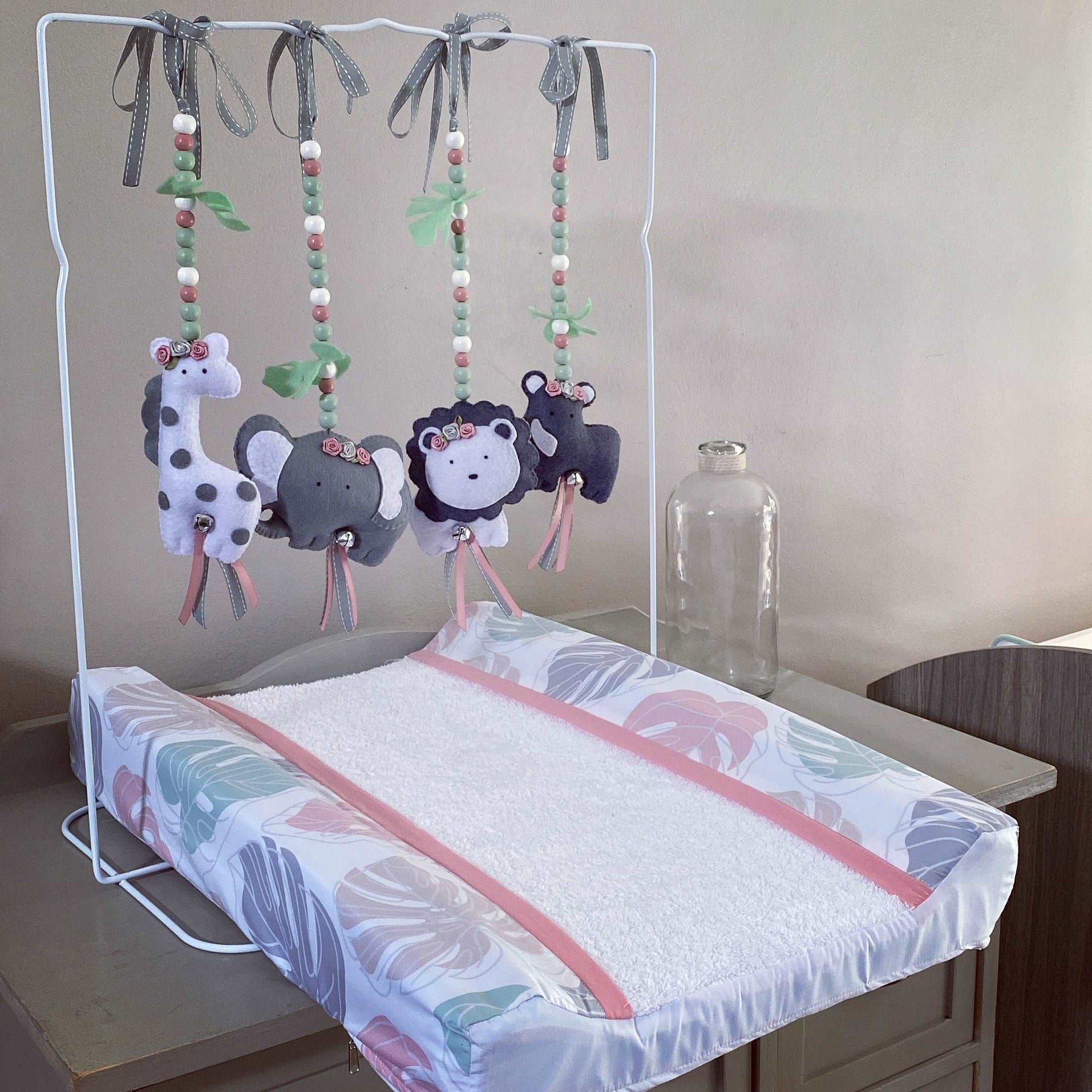 Cot Bedding - Pink Safari Set 06