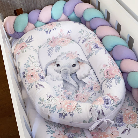 Nest - Pink Flowers Elephant 06