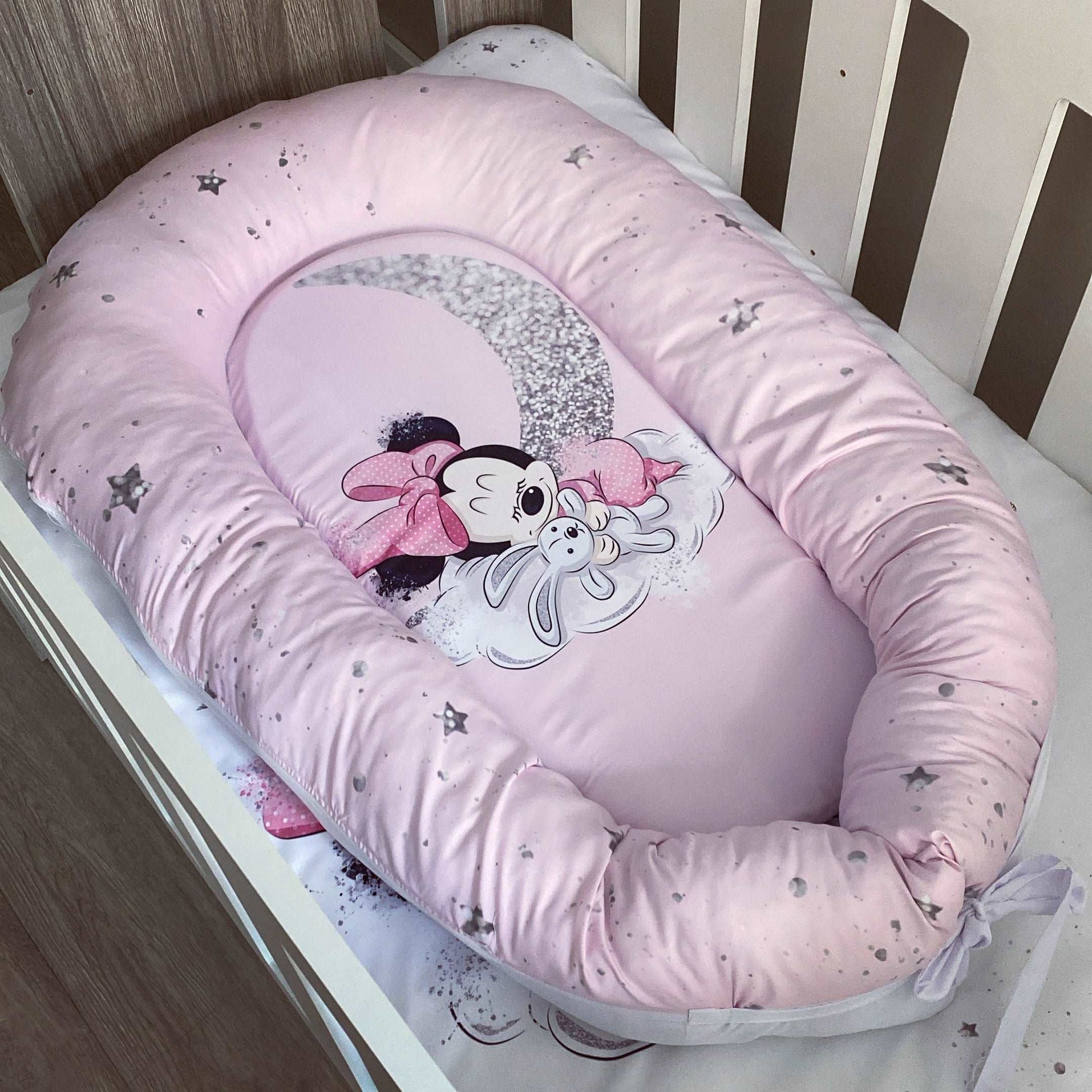 Cot Bedding - Pink Minnie Set 01