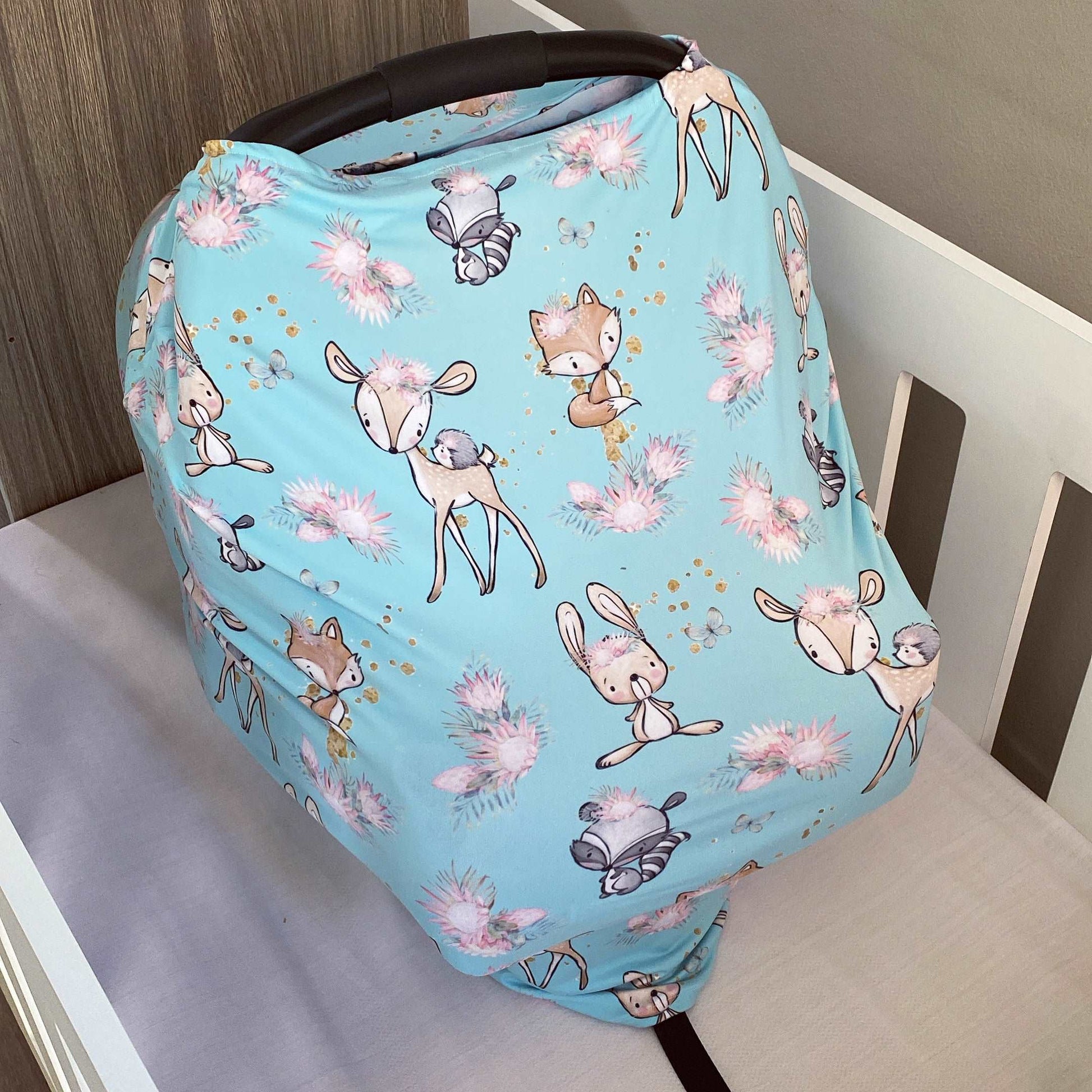 Cot Bedding - Pink Woodlands Set 03