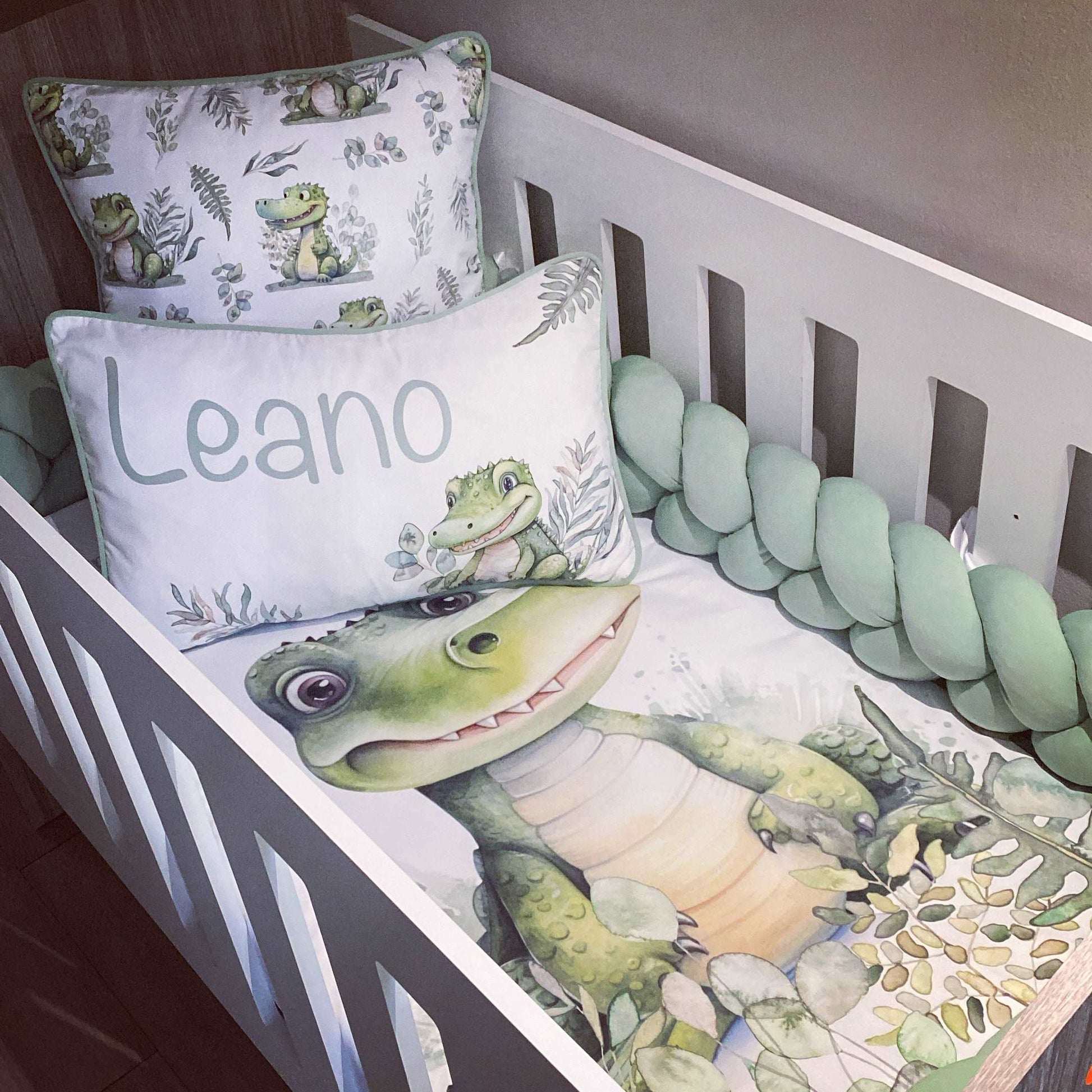 Cot Bedding - Crocodile Set