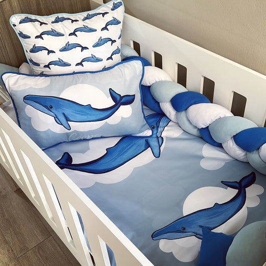 Cot Bedding - Whale Set 01