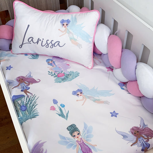 Cot Bedding - Pink Fairy Set 05