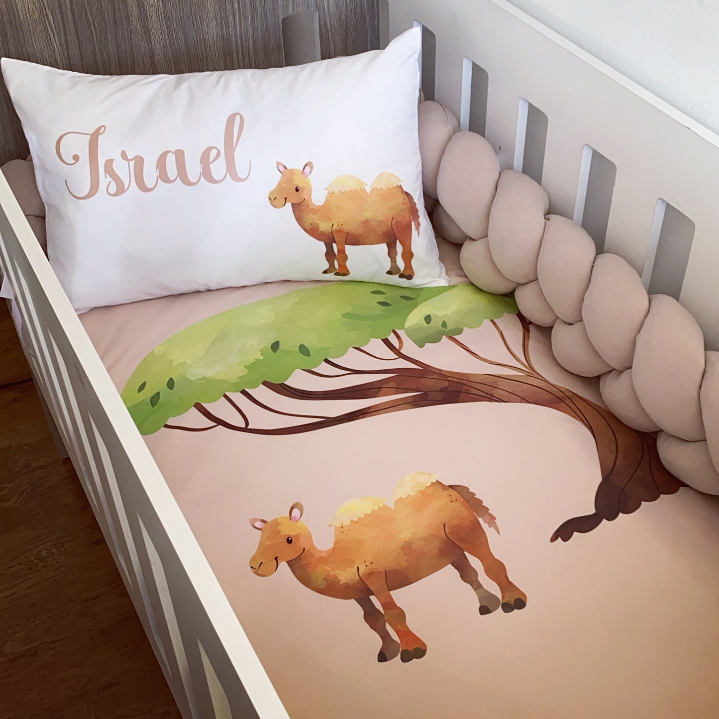 Cot Bedding - Stone Camel Set 01