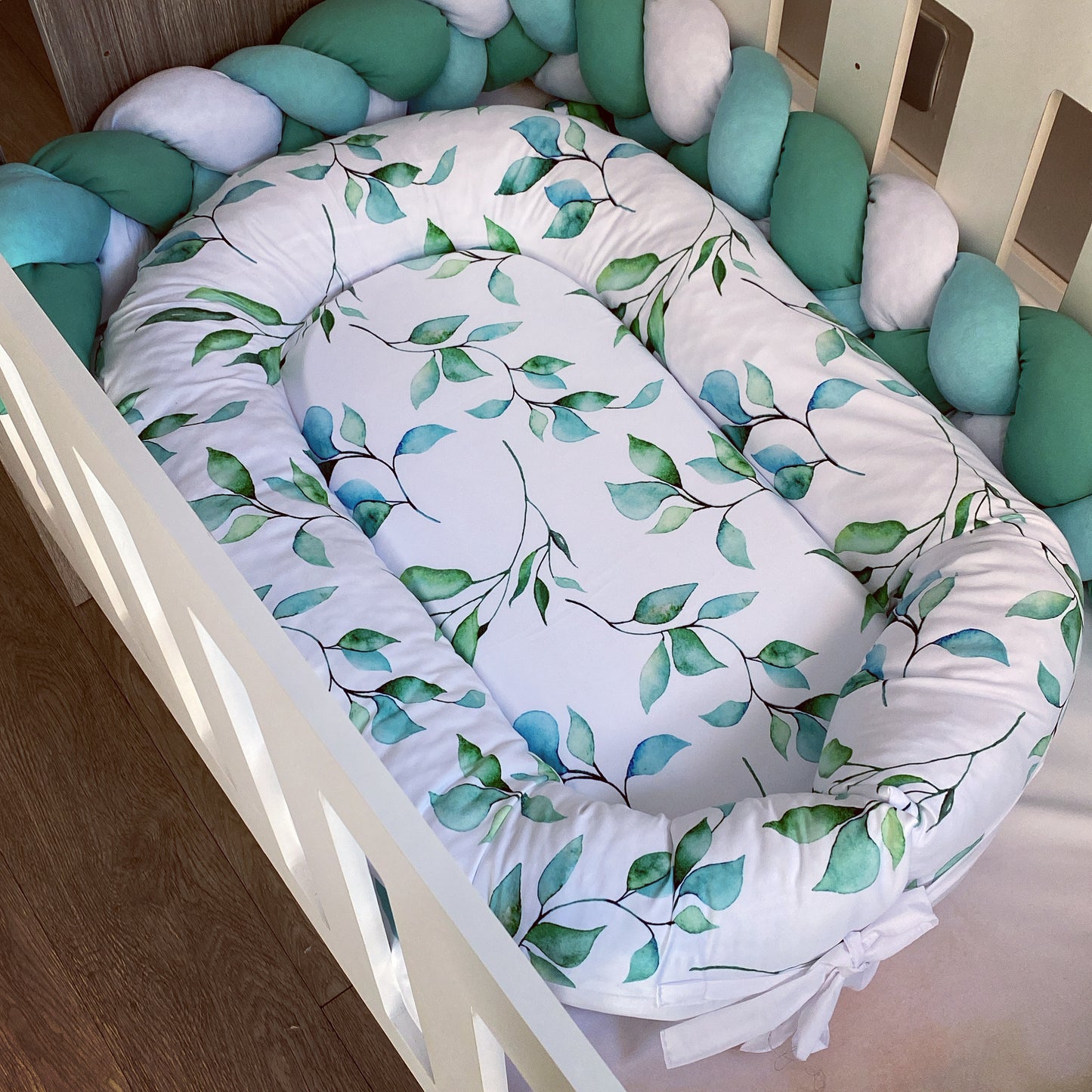 Cot Bedding - Tropical Leaves Set