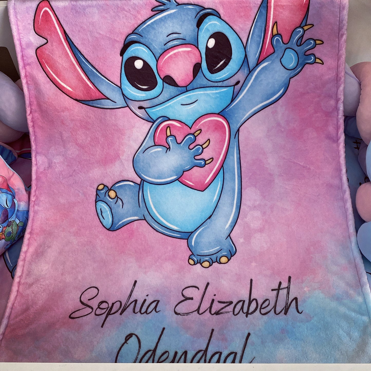 Cot Bedding - Pink Stitch Set 01