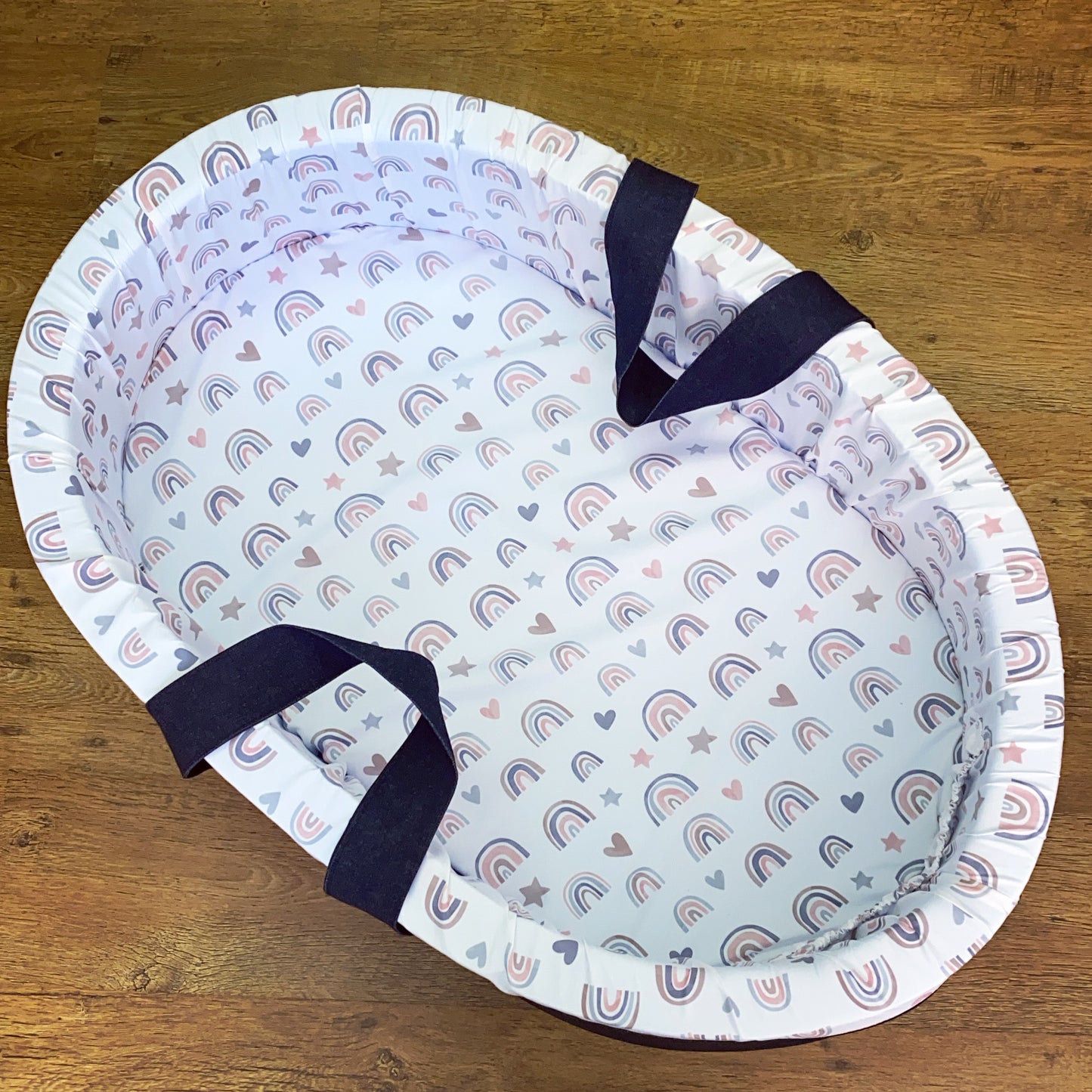 Cot Bedding - Pink Boho Rainbow Set 10