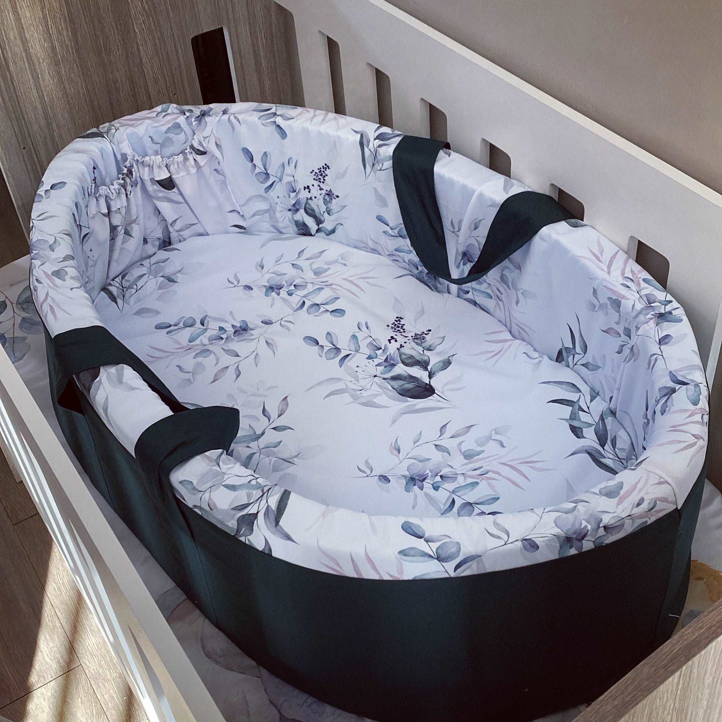 Cot Bedding - Dark Aqua Safari Set