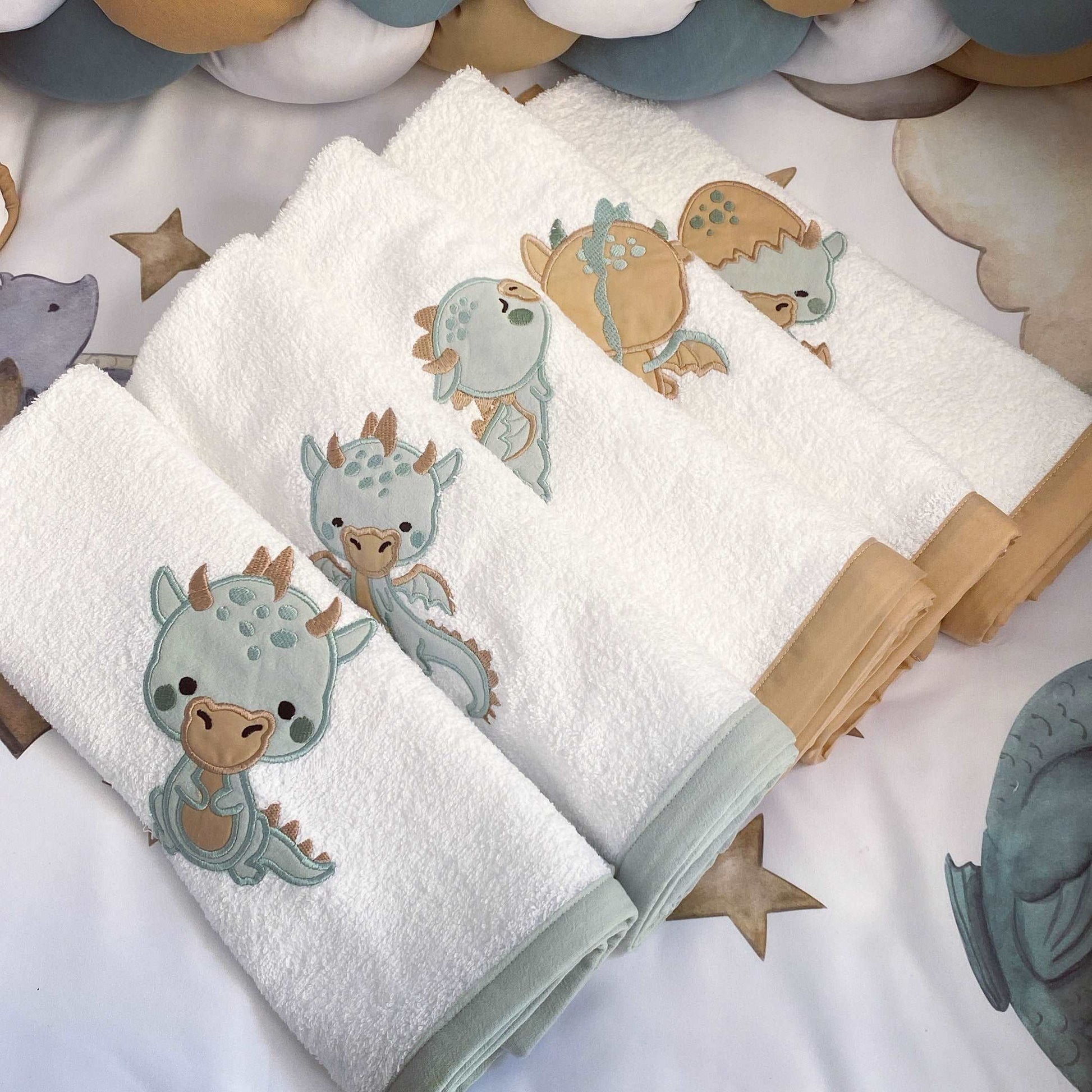 Cot Bedding - Dragon Set