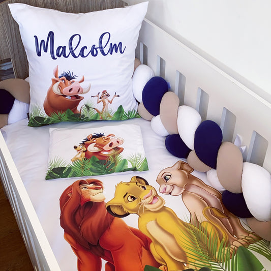 Cot Bedding - Stone Lion King Set 01