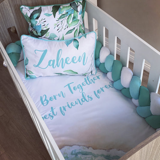Cot Bedding - Tropical Leaves Set