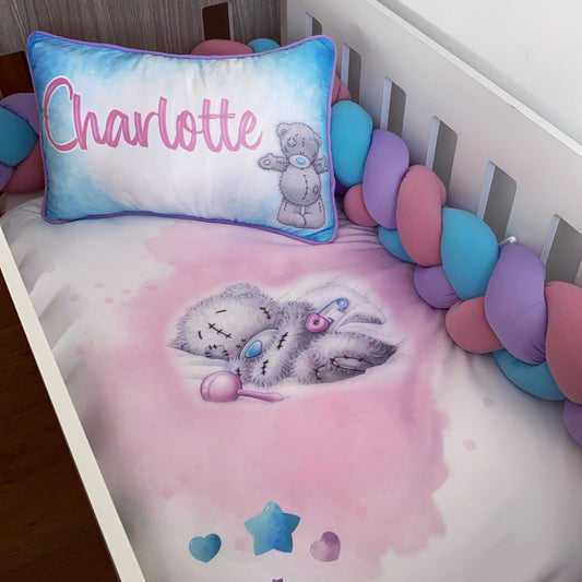 Cot Bedding - Pink Tatty Teddy Set 05