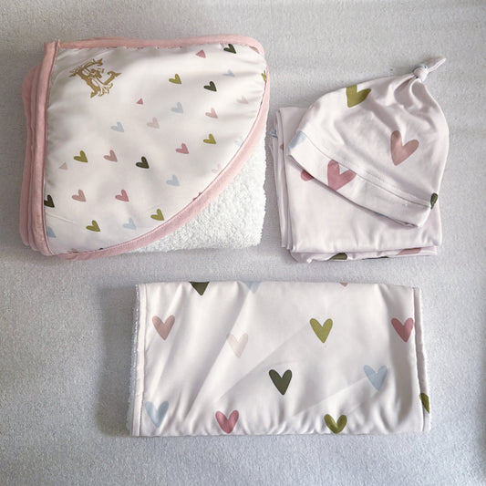 Hooded Towels - Hearts 01