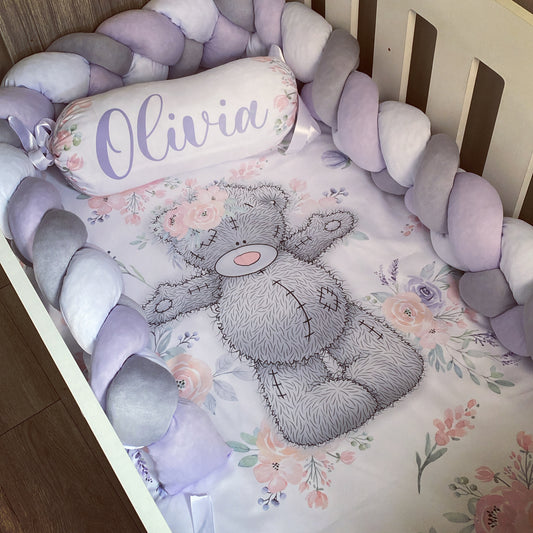 Cot Bedding - Pink Tatty Teddy Set 06