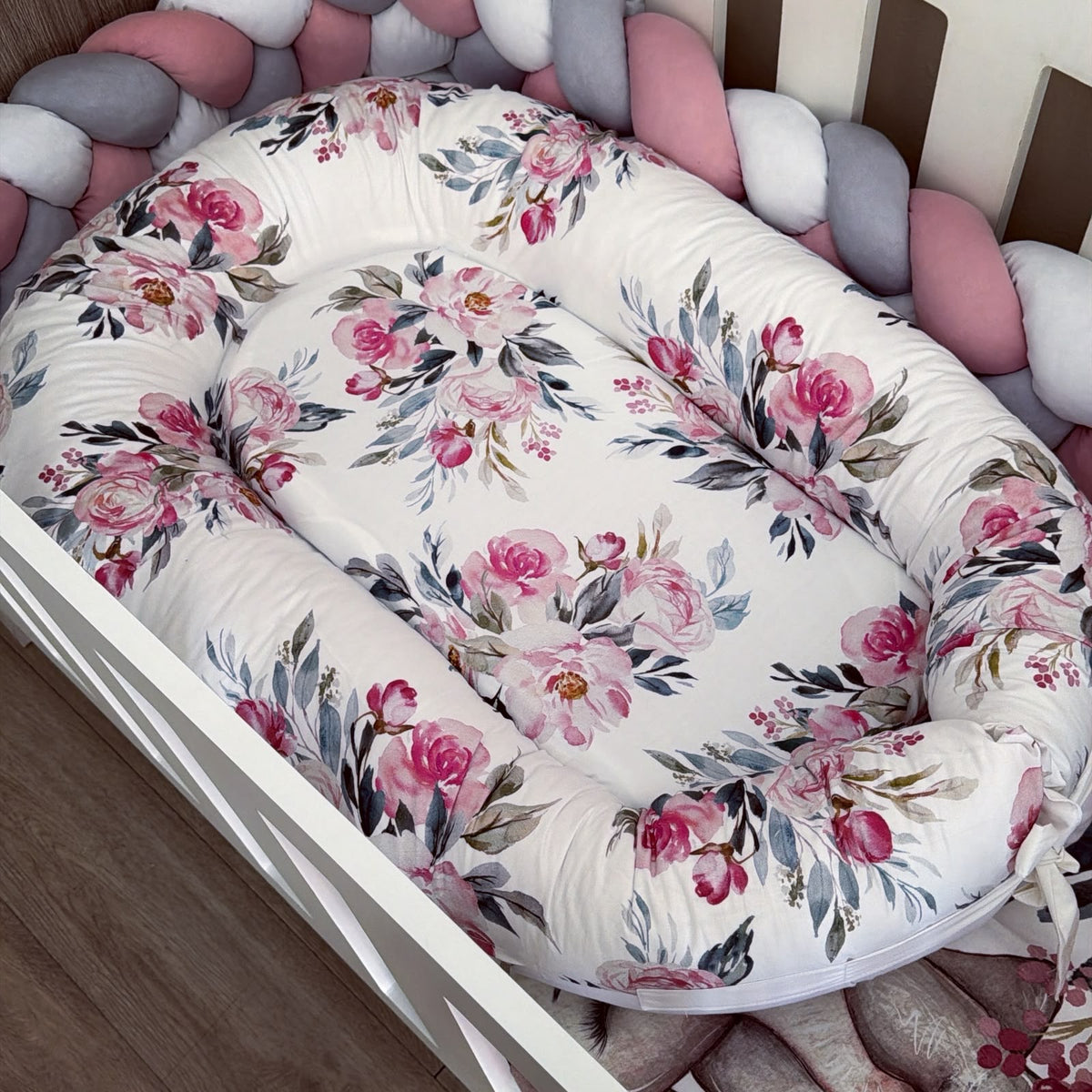 Cot Bedding - Pink Safari Set 33 Nest