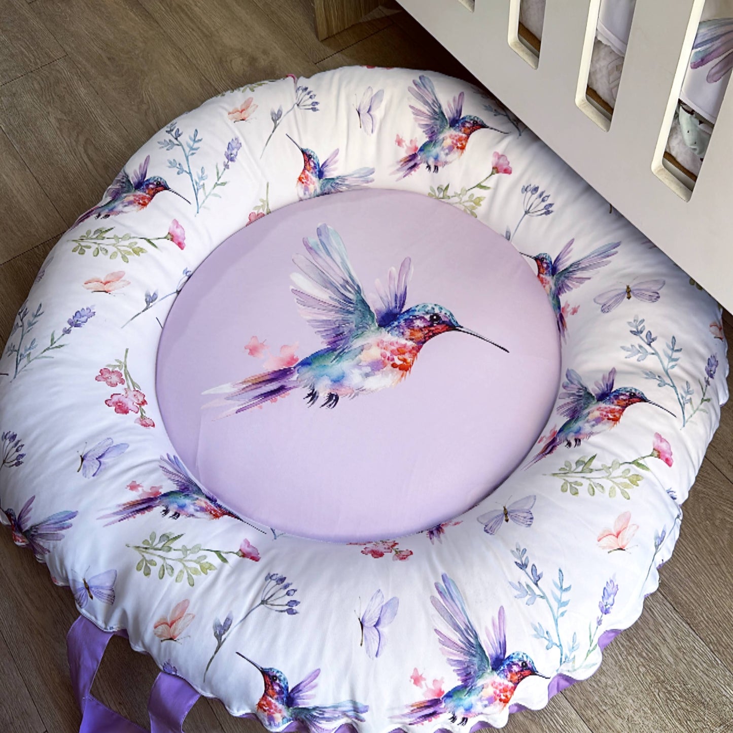Cot Bedding - Lilac Bird Set 01