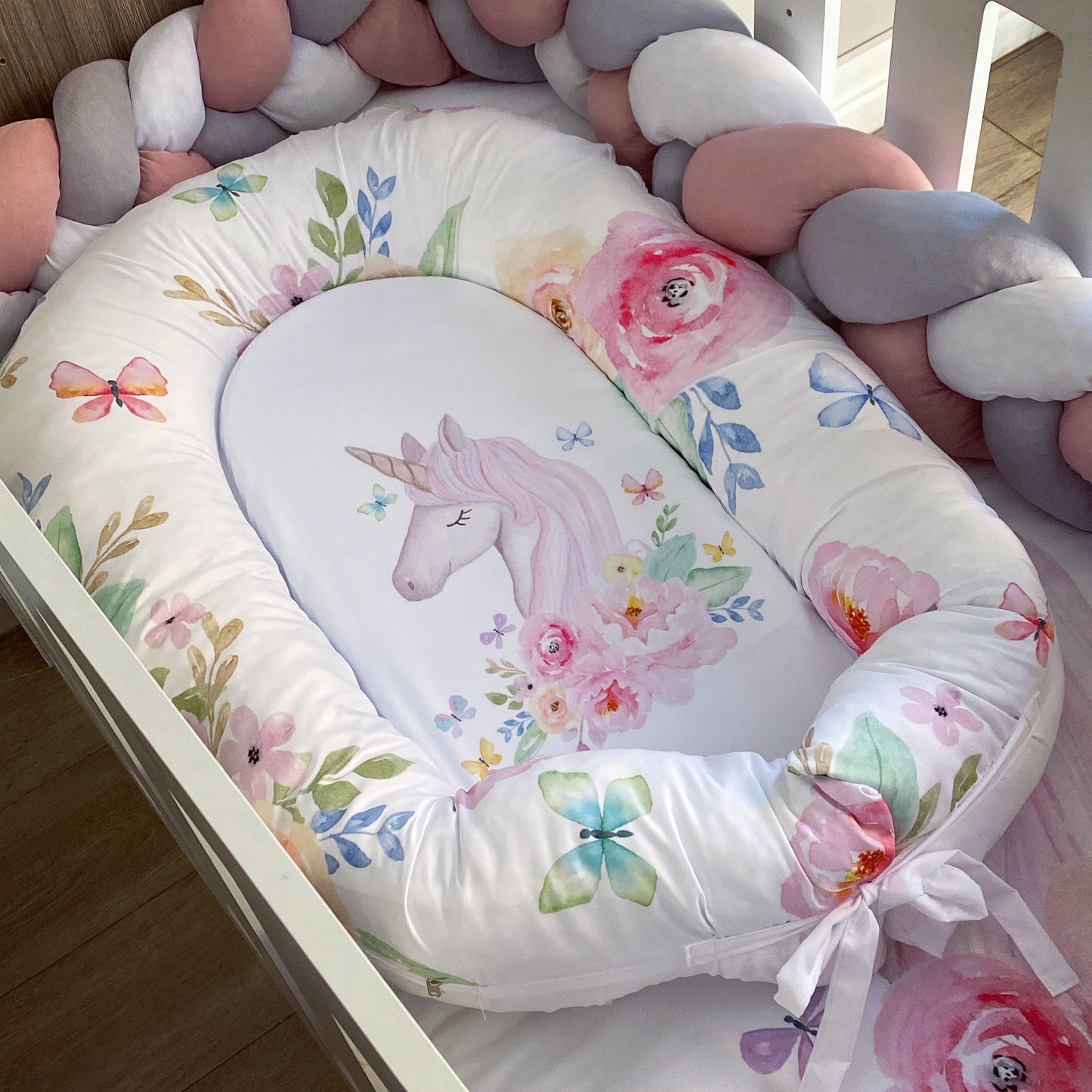 Cot Bedding - Pink Unicorn Set 06