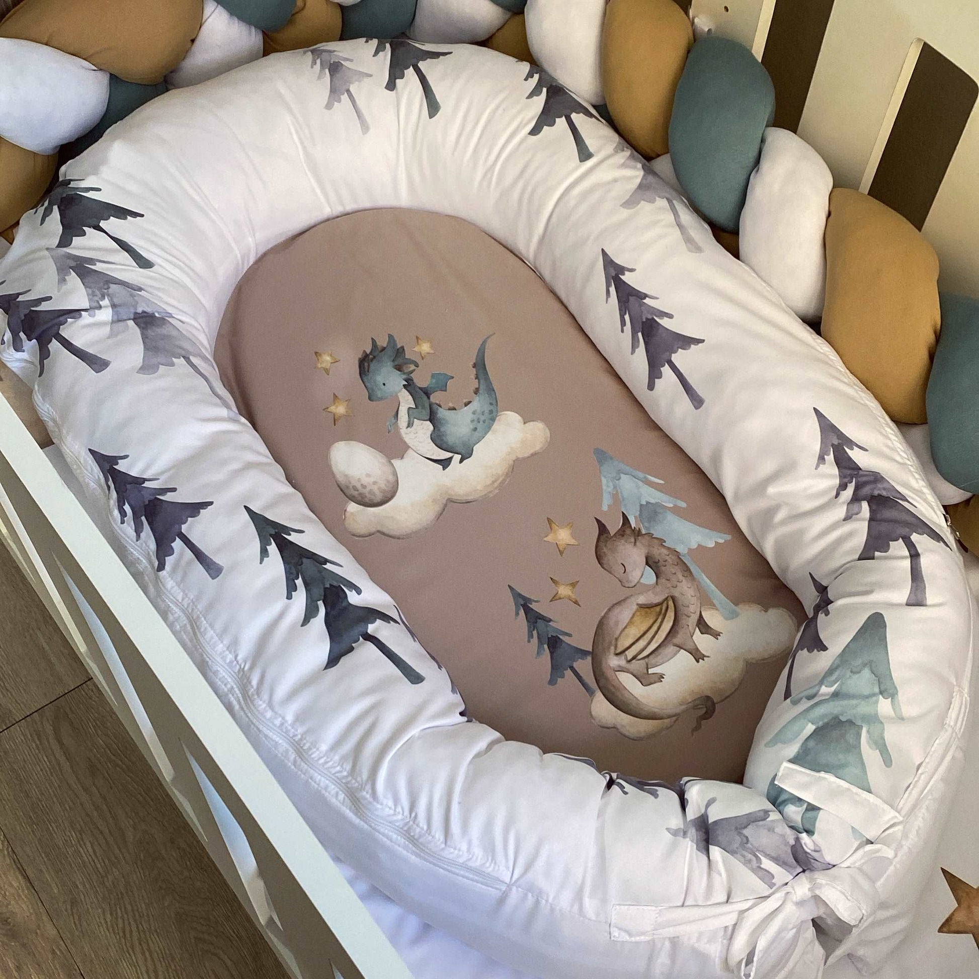 Cot Bedding - Dragon Set