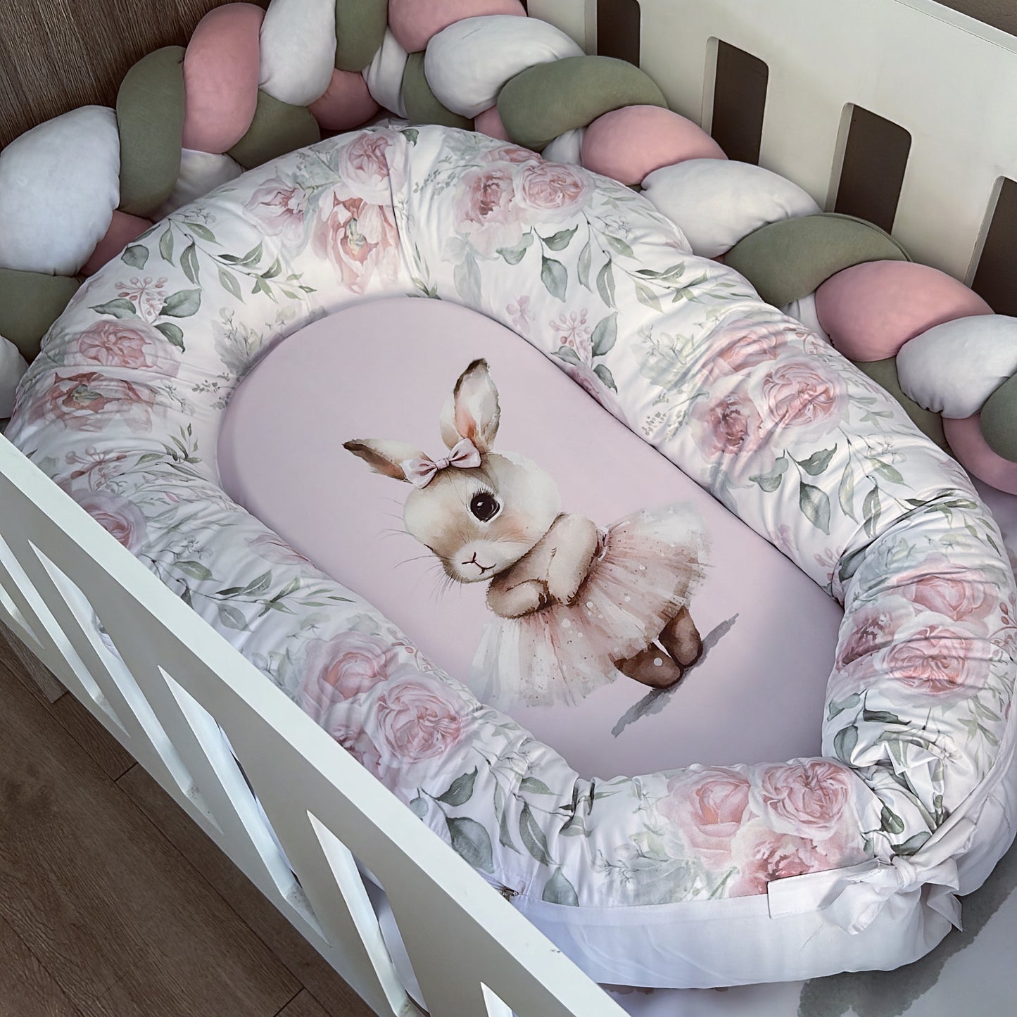 Cot Bedding - Pink Bunny Set 13