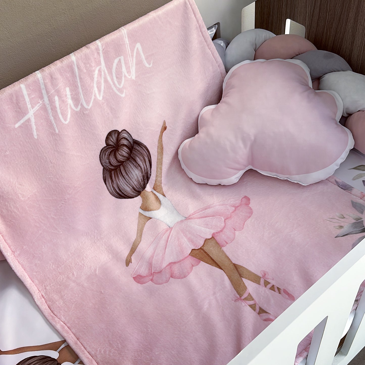 Cot Bedding - Pink Ballerina Set 03