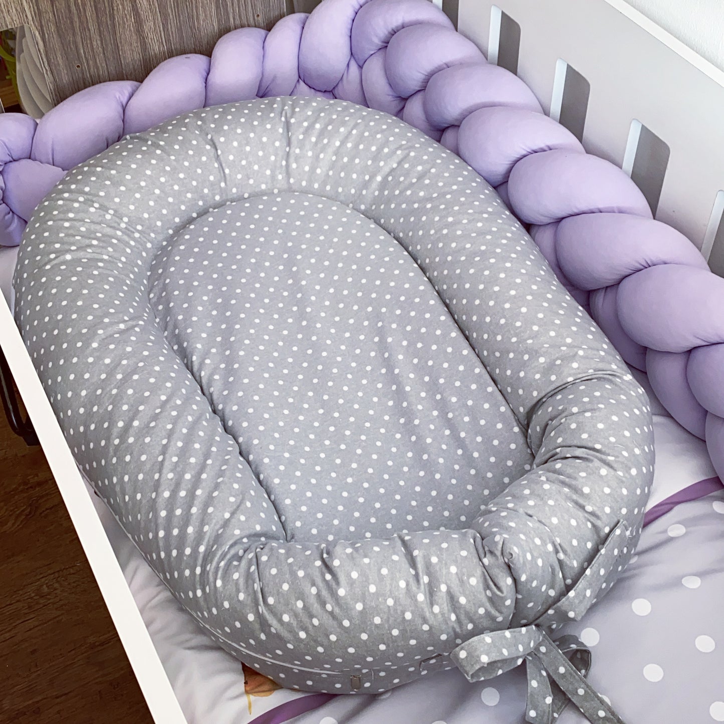 Cot Bedding - Purple Safari Set 03