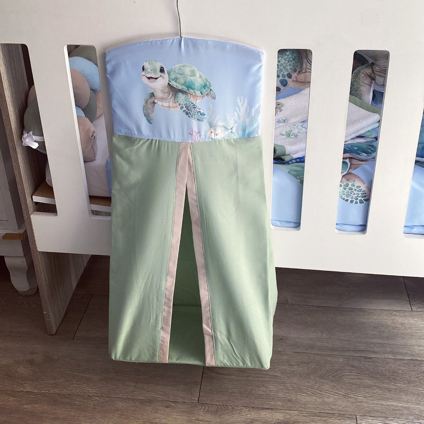 Cot Bedding - Coral Turtle Set 03