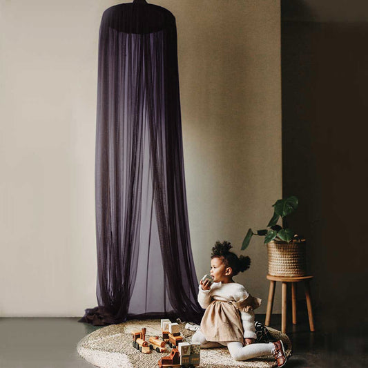 Hanging Tent Canopy Netting - Plum