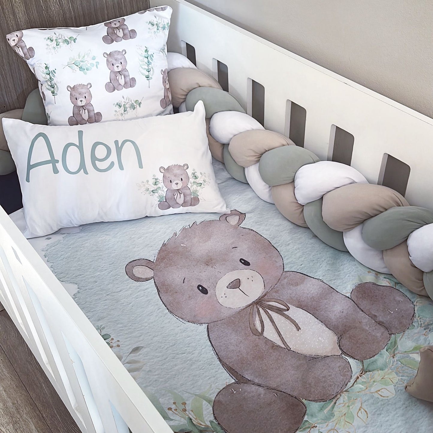 Cot Bedding - Stone Bear Set 01