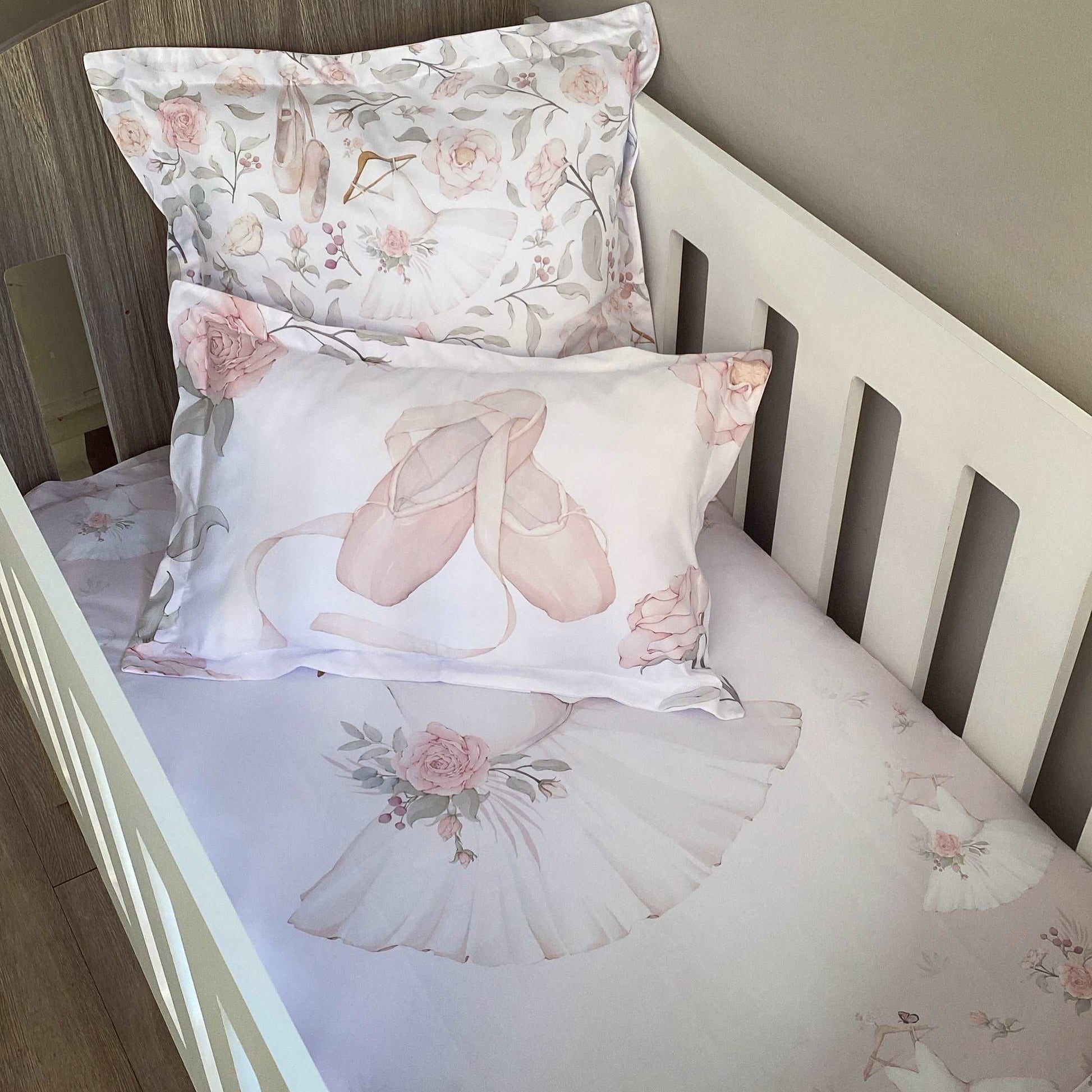 Cot Bedding - Pink Ballet Set 01