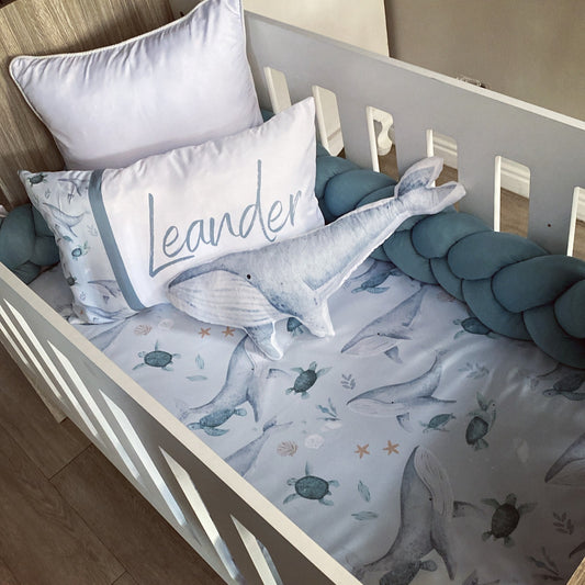 Cot Bedding - Whale Set 02