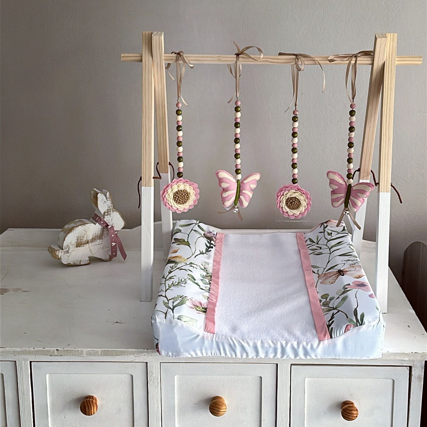 Cot Bedding - Pink Butterfly Set 03
