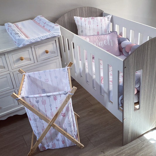 Wooden Laundry Basket - Arrow 01