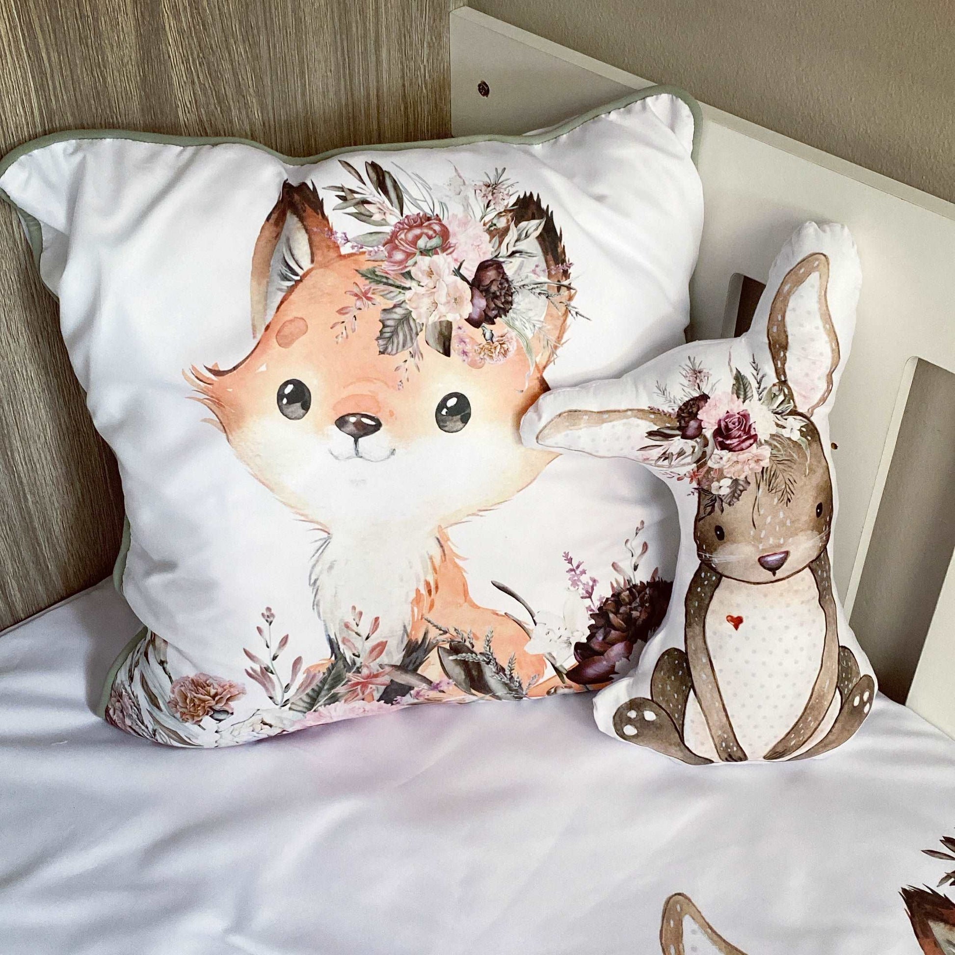 Cot Bedding - Pink Woodlands Set 01