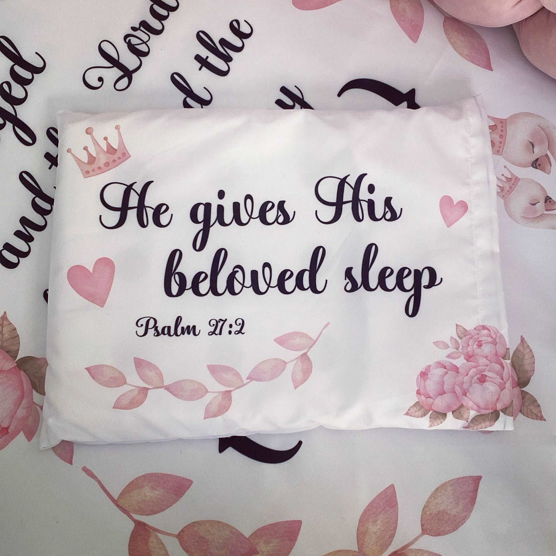 Cot Bedding - Pink Swan Set 02