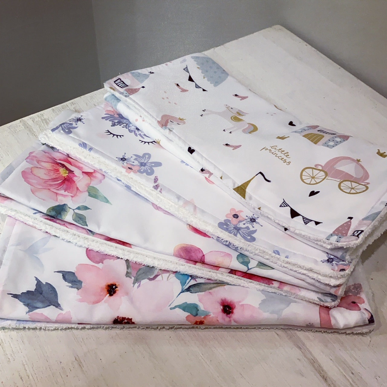 Burpcloths - Flowers 02