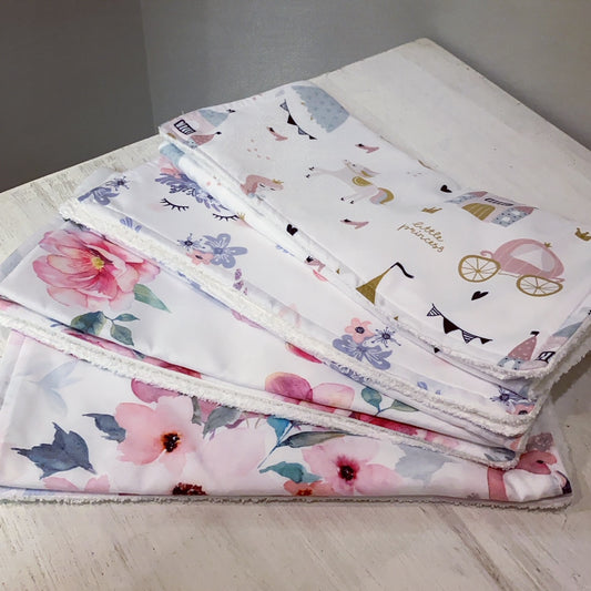 Burpcloths - Flowers 02