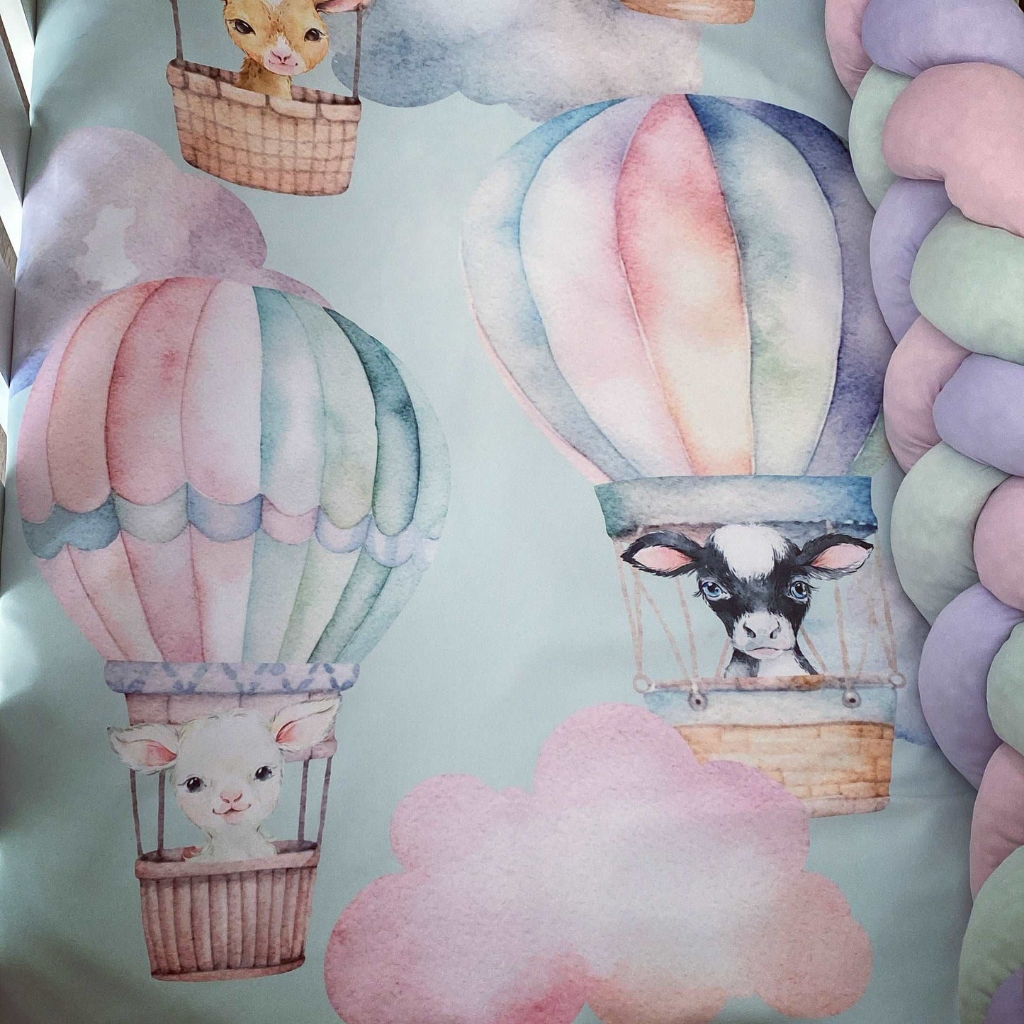 Cot Bedding - Pastel Farm Set 01