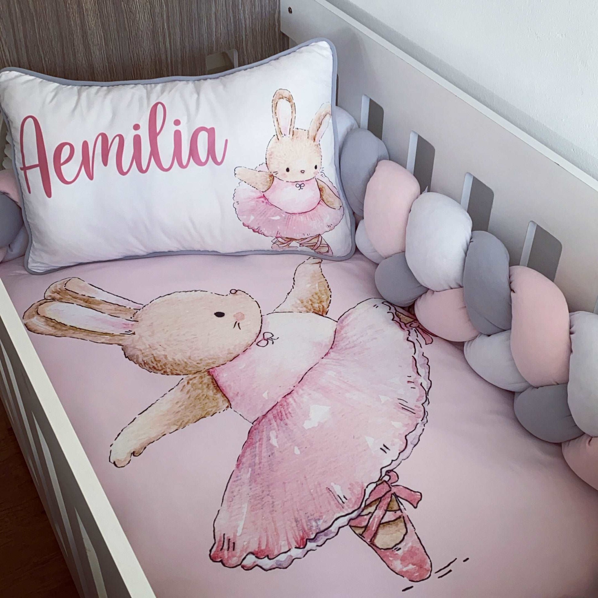 Cot Bedding - Pink Ballerina Set 02