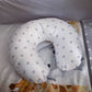 Cot Bedding - Grey Polka Safari Set 01